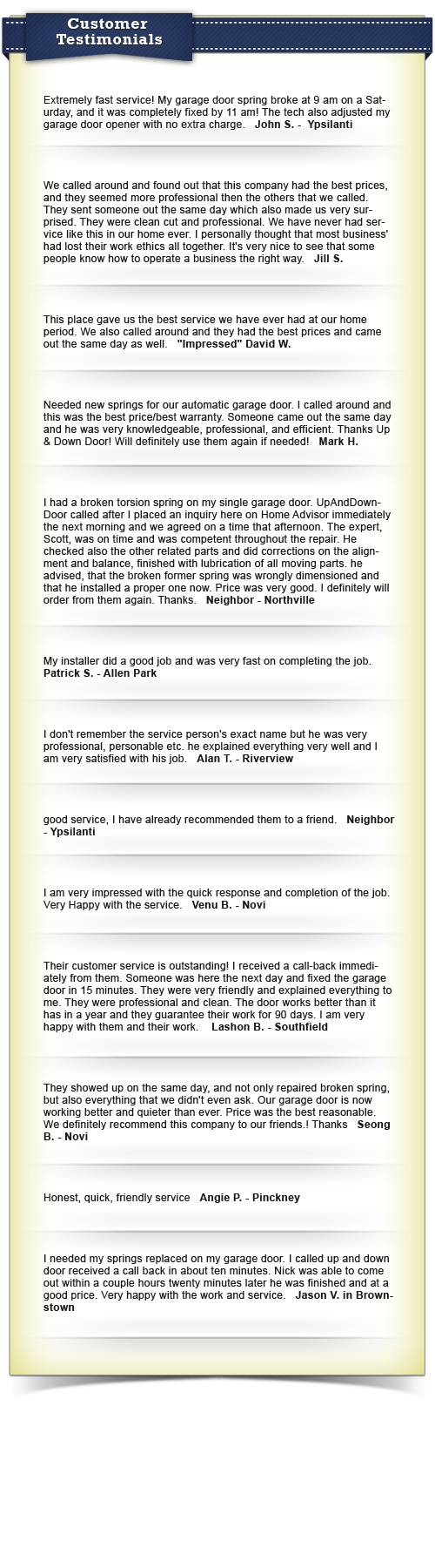 Michigan Garage Door Company Reviews And S Garage Door Repair Mi
