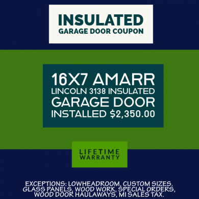 Insulated door and opener